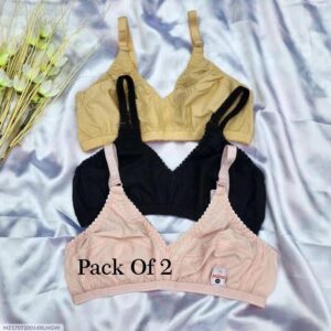 Cotton Plain Comfortable And Lightweight Non-Padded Bra